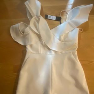 BCBG white romper